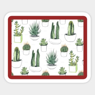 Cacti and Succulent mask Sticker